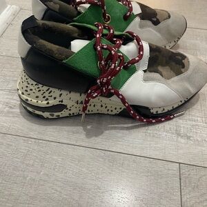 Steve Madden Multicolor Sneakers with Red Laces